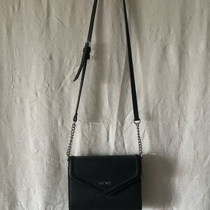 Nine West Black Crossbody Bag with Chain Strap